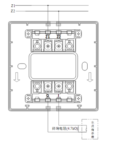 山西山西海灣消防GST-LD-8300B輸入模塊常開無源觸點接線圖