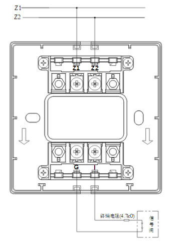 山西海灣GST-LD-8300B輸入模塊常閉無源觸點接線圖