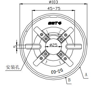 DZ-03定位底座 山西海灣底座